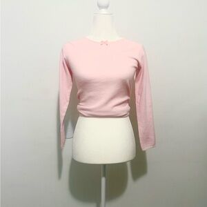 Cello Pink Fitted Long Sleeve Blouse